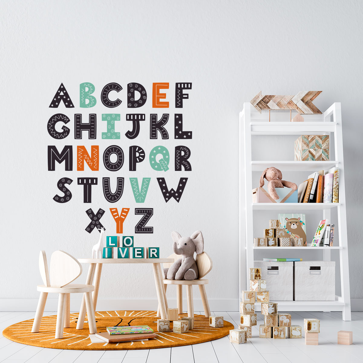 Vinilo Decorativo Infantil de Abecedario | Arkanta Colombia