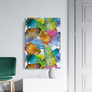 Cuadro de Flores Estilo Abstracto