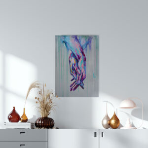 Cuadro Decorativo de Manos Enlazadas
