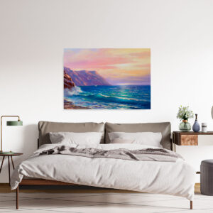 Cuadro Decorativo de Playa al Atardecer