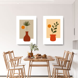 Díptico de Plantas Estilo Boho