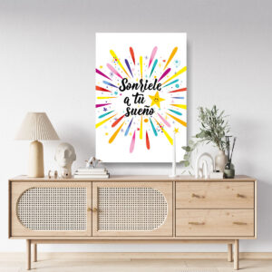 Cuadro Tipográfico Sonríele a tu Sueño
