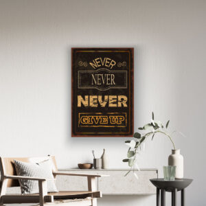 Retablo Vintage Never Give Up