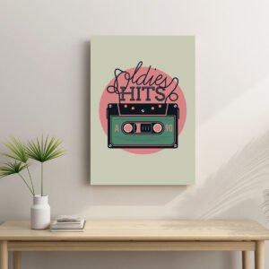 Cuadro Vintage Oldies Hits