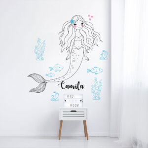 Vinilo Adhesivo Infantil de Sirena