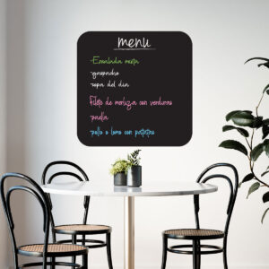 Vinilo Cartel Menú en Pizarra