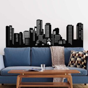 Vinilo Decorativo Boston Skyline