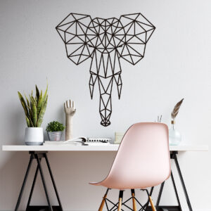 Vinilo Decorativo Elefante Geométrico