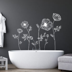 Vinilo Decorativo Floral Cosmos