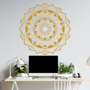 Vinilo Decorativo Golden Mandala