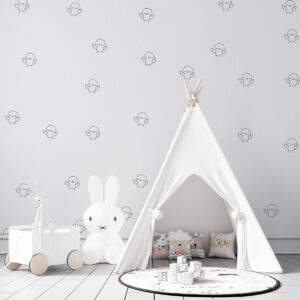 Vinilo Decorativo Infantil Patrón de Pollitos