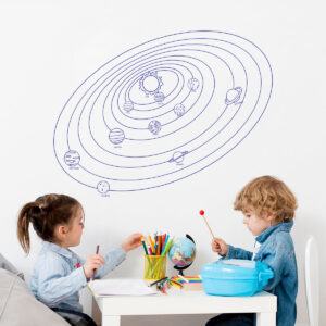 Vinilo Decorativo Infantil del Sistema Solar