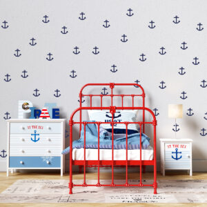 Vinilo Decorativo Patrón de Anclas