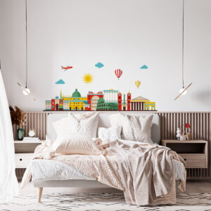 Vinilo Decorativo Roma Skyline