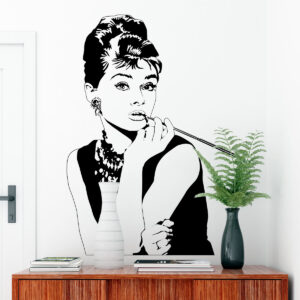 Vinilo Decorativo de Audrey Hepburn