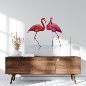 Vinilo Decorativo de Flamingos