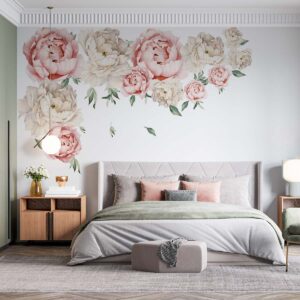 Vinilo Decorativo de Flores Peonias