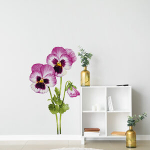 Vinilo Decorativo de Flores Rosadas