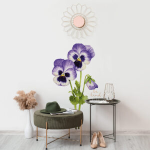 Vinilo Decorativo de Flores Rosadas