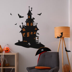 Vinilo Decorativo de Halloween Casa Embrujada