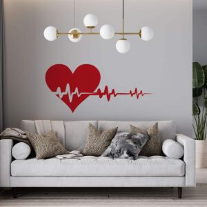 Vinilo Decorativo de Latidos del Corazón