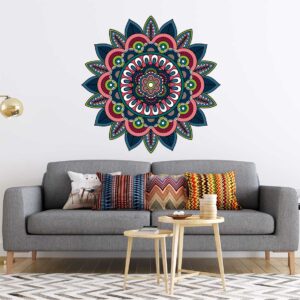 Vinilo Decorativo de Mandala Multicolores