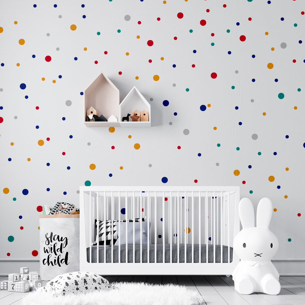 Vinilo Decorativo de Puntos Multicolores