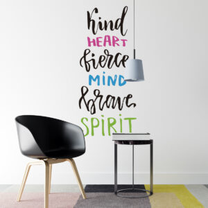 Vinilo Decorativo de Texto Brave Spirit