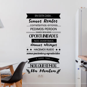 Vinilo Decorativo de Texto Esta Casa