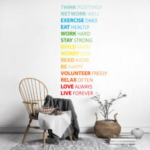 Vinilo Decorativo de Texto Motivacional