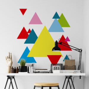 Vinilo Decorativo de Triángulos Geométricos
