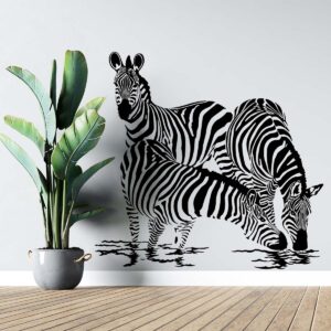 Vinilo Decorativo de Cebras