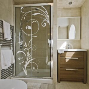 Vinilo Esmerilado Arabescos Florales