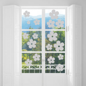 Vinilo Esmerilado de Flores