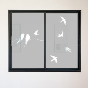 Vinilo Esmerilado de Pájaros