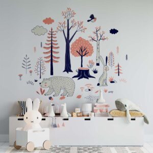 Vinilo Infantil Animales del Bosque