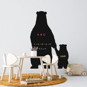 Vinilo Infantil Oso en Pizarra