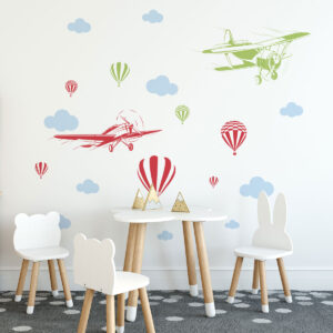 Vinilo Infantil de Aviones y Globos