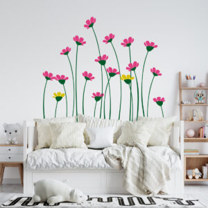 Vinilo Infantil de Flores Coloridas