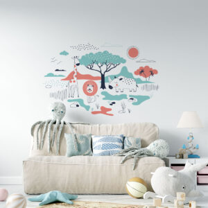 Vinilo Infantil de la Jungla con Animales