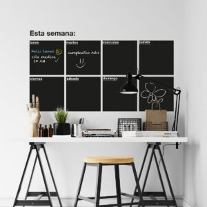 Vinilo Planificador Semanal en Pizarra