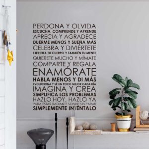 Vinilo de Frases Motivadoras Perdona y Olvida