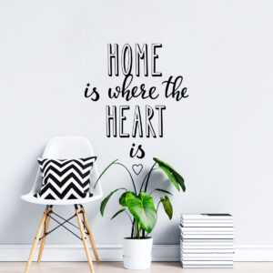 Vinilo de Texto Home Is Where The Heart Is