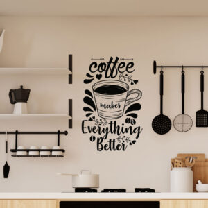 Vinilo de Texto para Cocinas Coffee