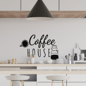 Vinilo de Texto para Cocinas Coffee house