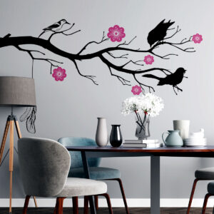 Vinilo de Chamizo con Pájaros