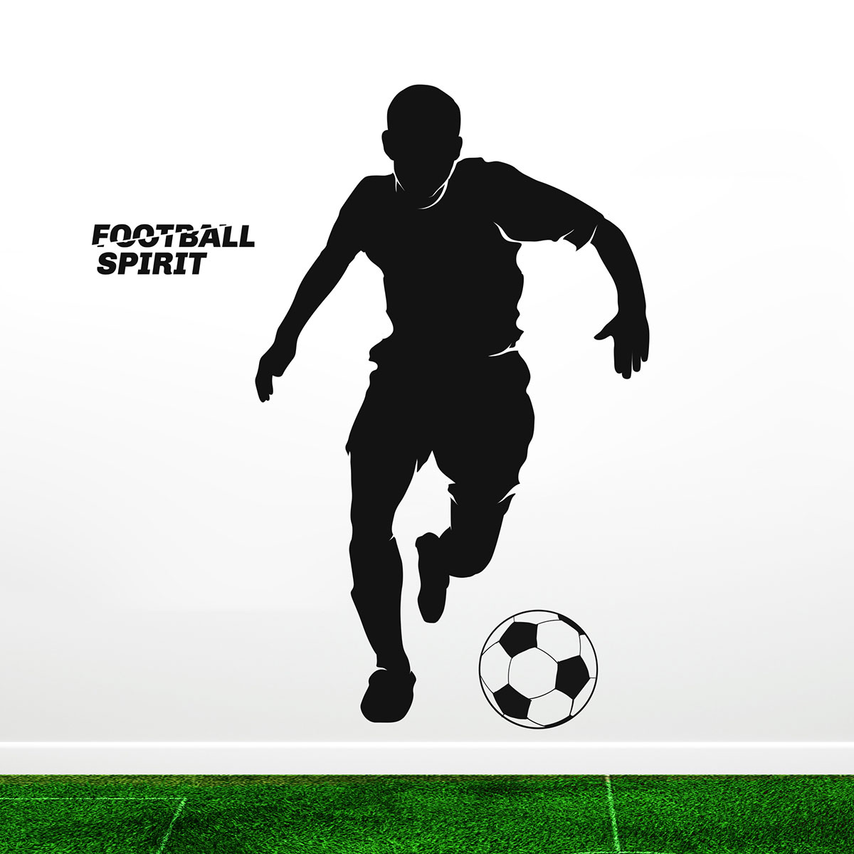 Vinilo de Futbolista con Texto