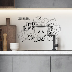 Vinilo decorativo de desayuno para cocinas