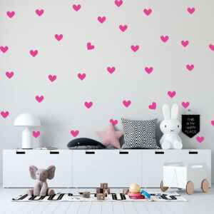 Vinilos Decorativos Patrón de Corazones