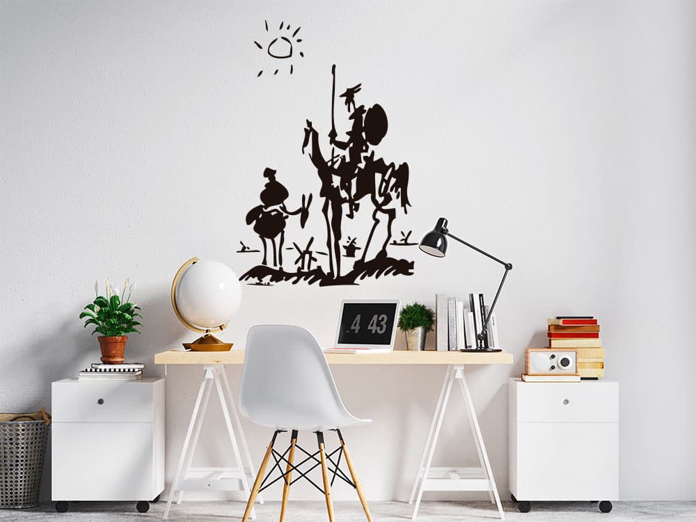 vinilo-decorativo-don-quijote Vininilo decorativo don quijote para decorar paredes Por Arkanta